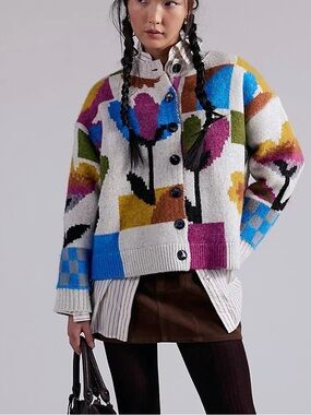 NWT Free People Tulip Whirl Cardi